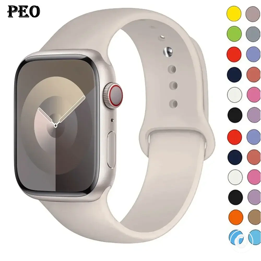 سوار رياضي من السيليكون لموديلات Apple Watch Series وSE ومقاسات Ultra