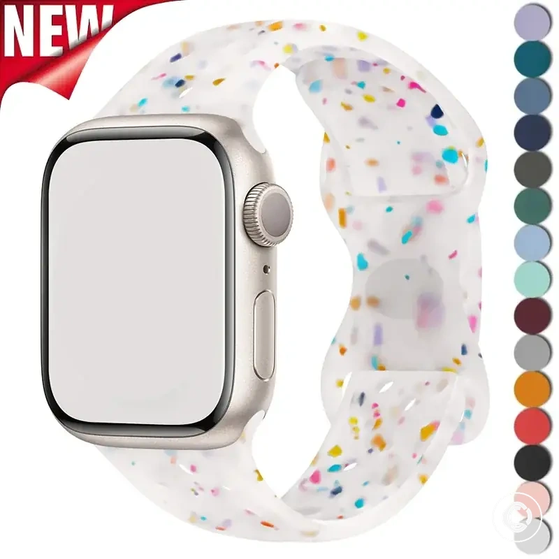 سوار رياضي من السيليكون لموديلات Apple Watch Series ومقاسات Ultra
