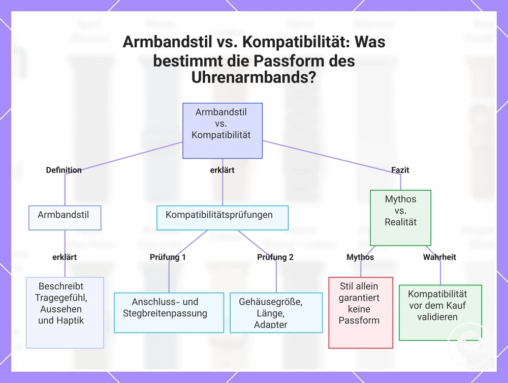 Armbandstil vs. Kompatibilität: Was bestimmt die Passform des Uhrenarmbands?
