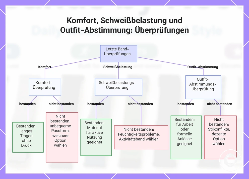 Komfort, Schweißbelastung und Outfit-Abstimmung: Überprüfungen