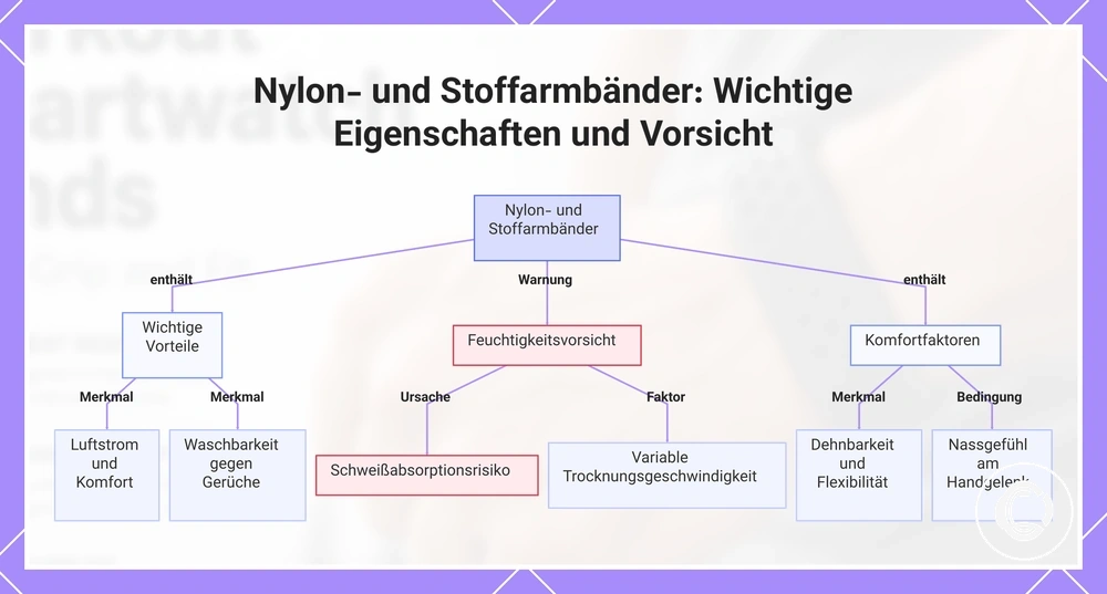 Nylon- und Stoffarmbänder: Wichtige Eigenschaften und Vorsicht