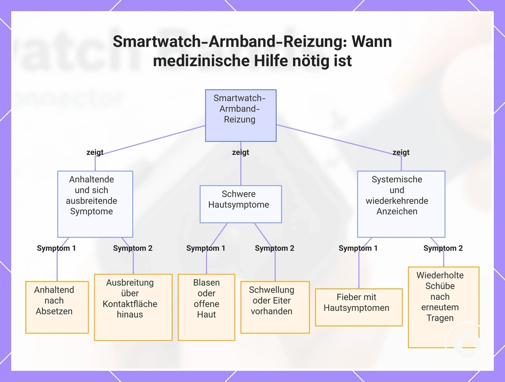 Smartwatch-Armband-Reizung: Wann medizinische Hilfe nötig ist