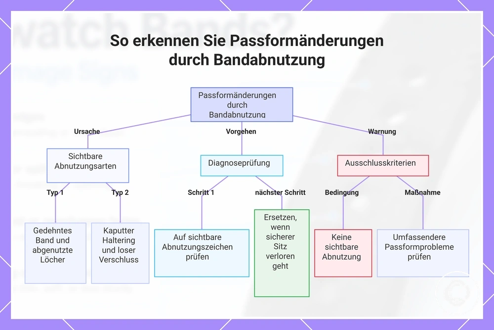 So erkennen Sie Passformänderungen durch Bandabnutzung