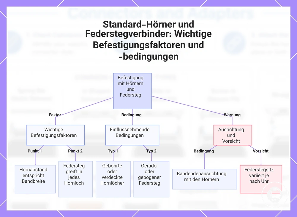 Standard-Hörner und Federstegverbinder: Wichtige Befestigungsfaktoren und -bedingungen