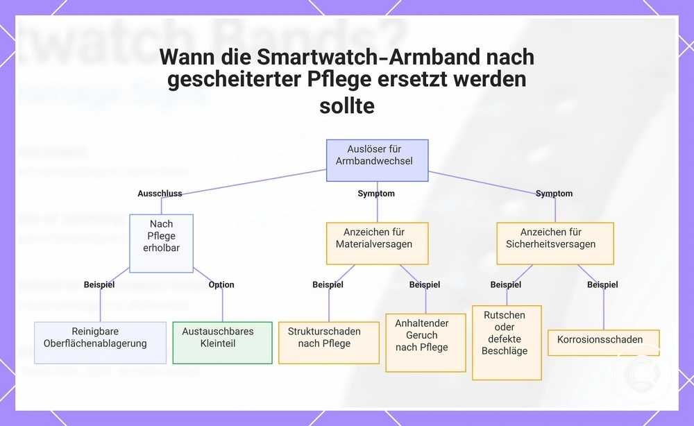 Wann die Smartwatch-Armband nach gescheiterter Pflege ersetzt werden sollte