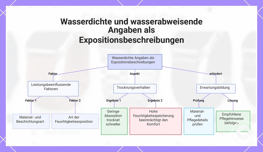 Wasserdichte und wasserabweisende Angaben als Expositionsbeschreibungen
