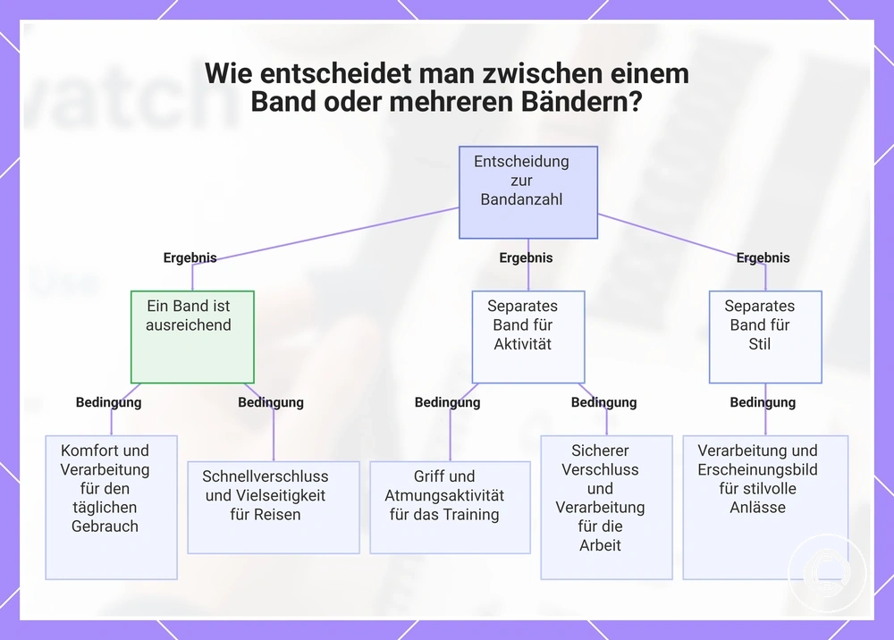 Wie entscheidet man zwischen einem Band oder mehreren Bändern?