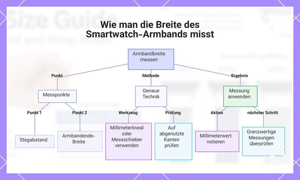 Wie man die Breite des Smartwatch-Armbands misst