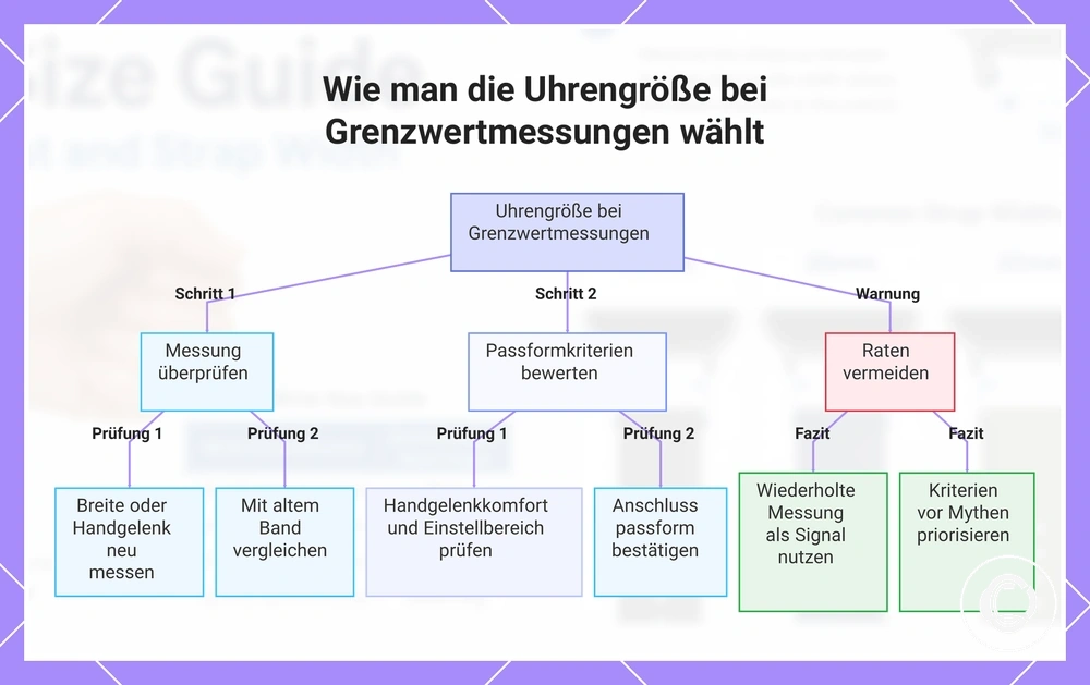 Wie man die Uhrengröße bei Grenzwertmessungen wählt