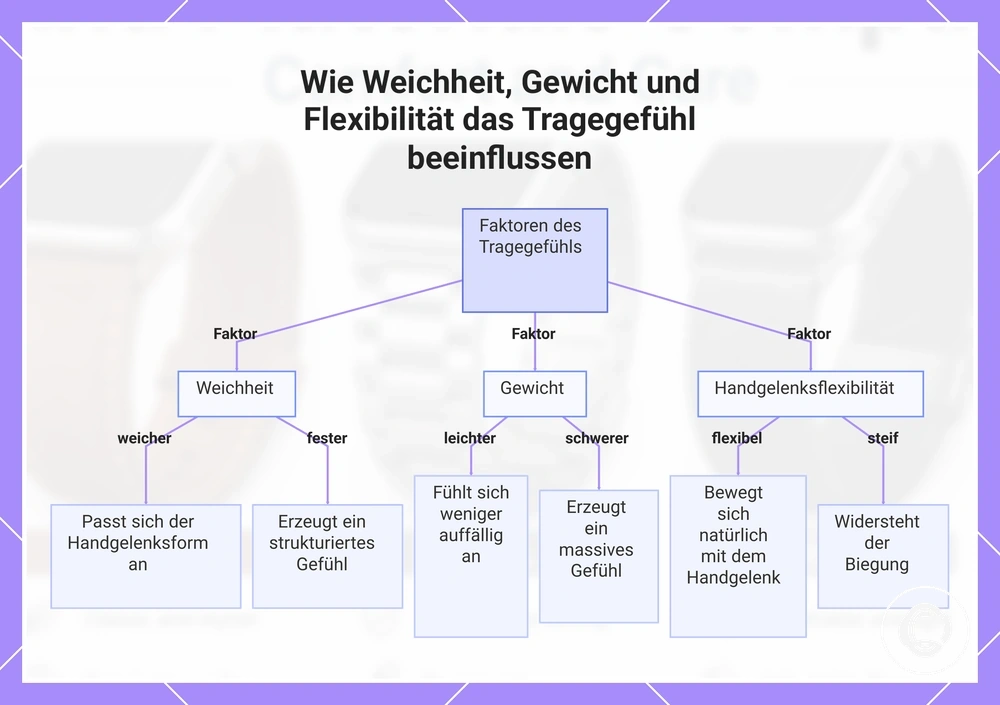 Wie Weichheit, Gewicht und Flexibilität das Tragegefühl beeinflussen