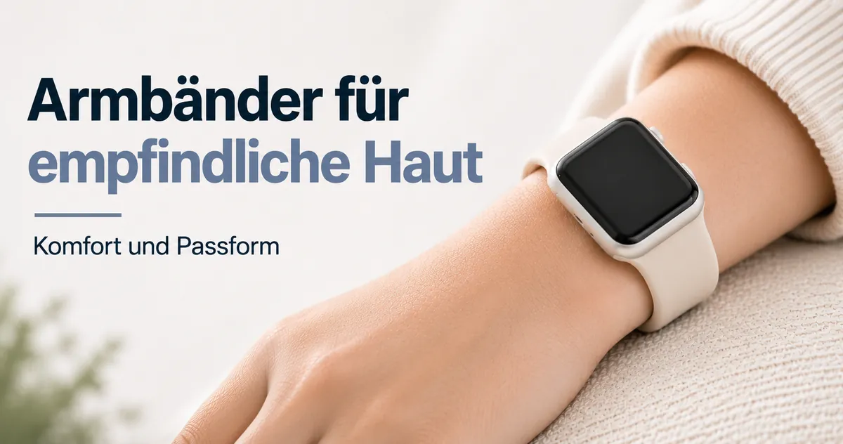Weiches Smartwatch-Armband für angenehmes Tragen bei empfindlicher Haut