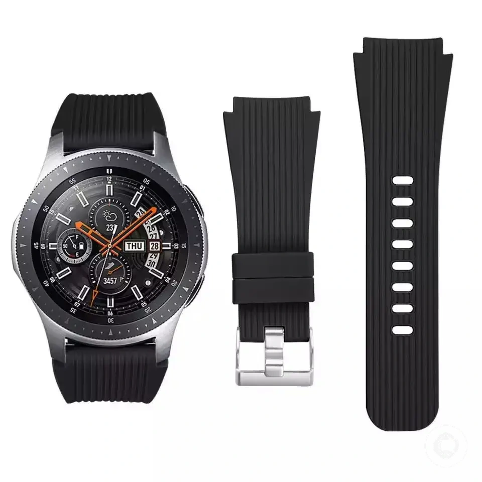 Soft silicone 22mm strap for Galaxy, Gear, Huawei and Amazfit watches