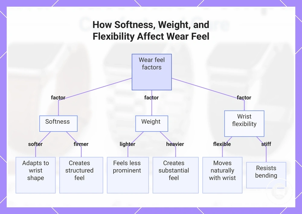 How Softness, Weight, and Flexibility Affect Wear Feel