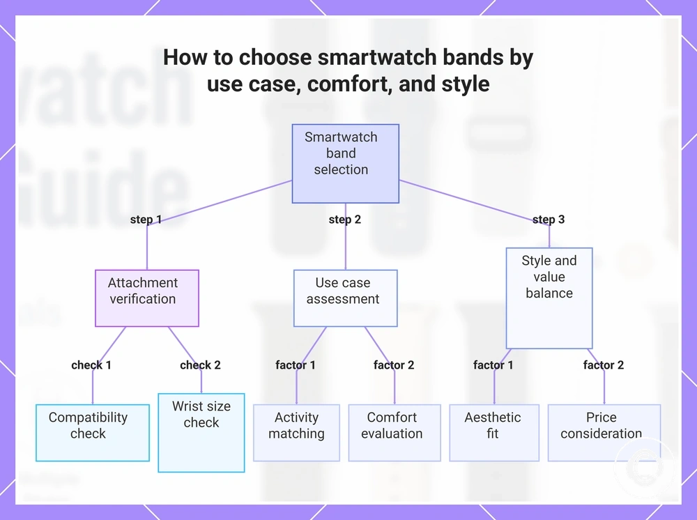 How to choose smartwatch bands by use case, comfort, and style