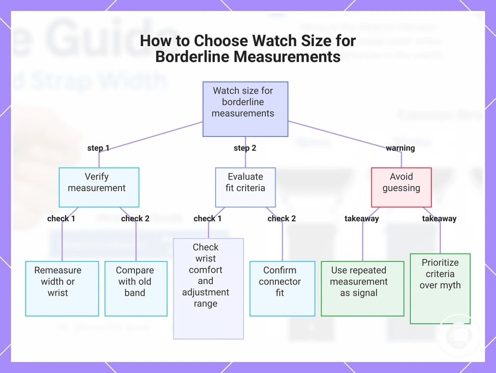 How to Choose Watch Size for Borderline Measurements
