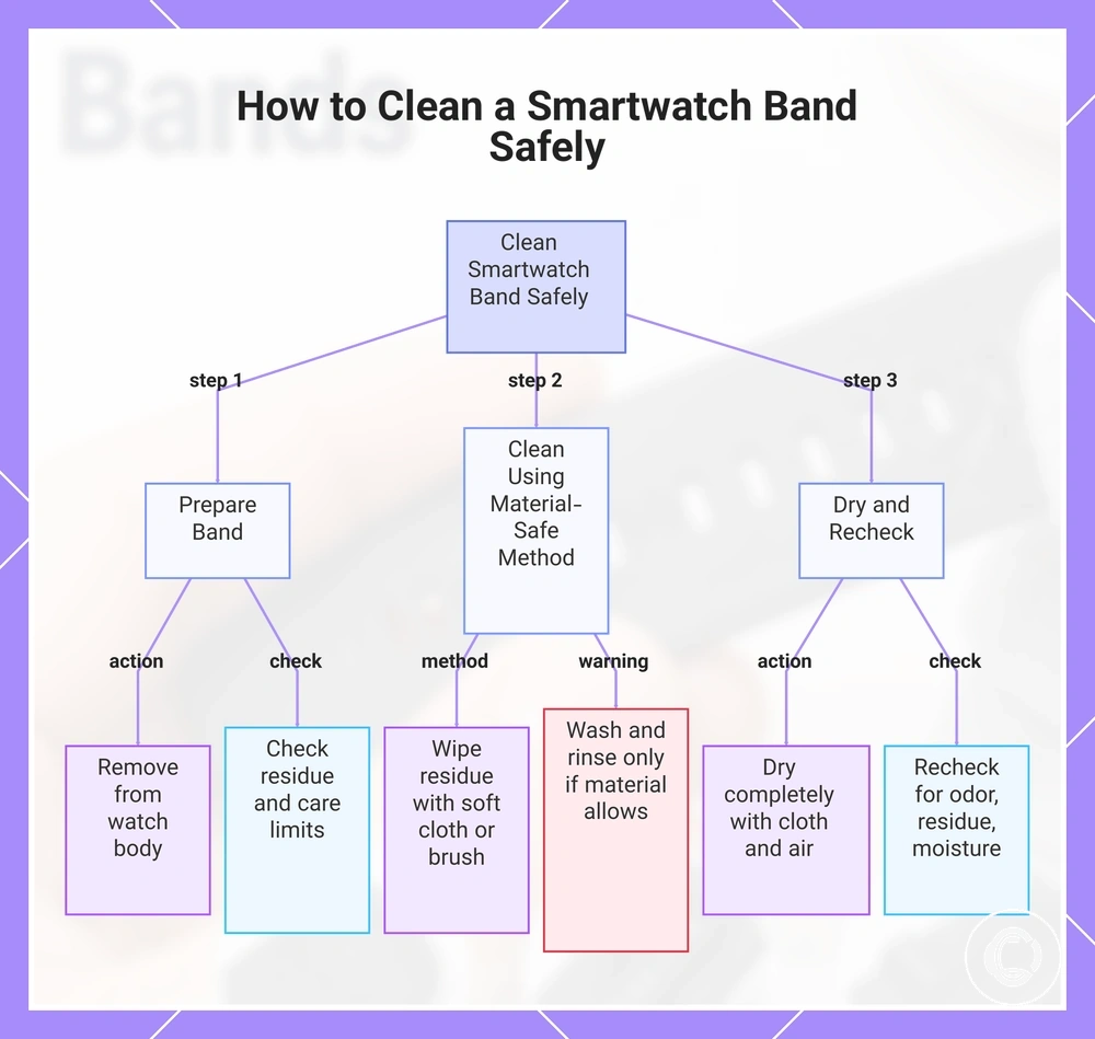 How to Clean a Smartwatch Band Safely