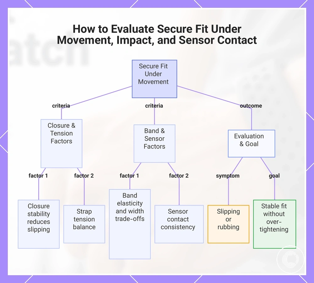 How to Evaluate Secure Fit Under Movement, Impact, and Sensor Contact