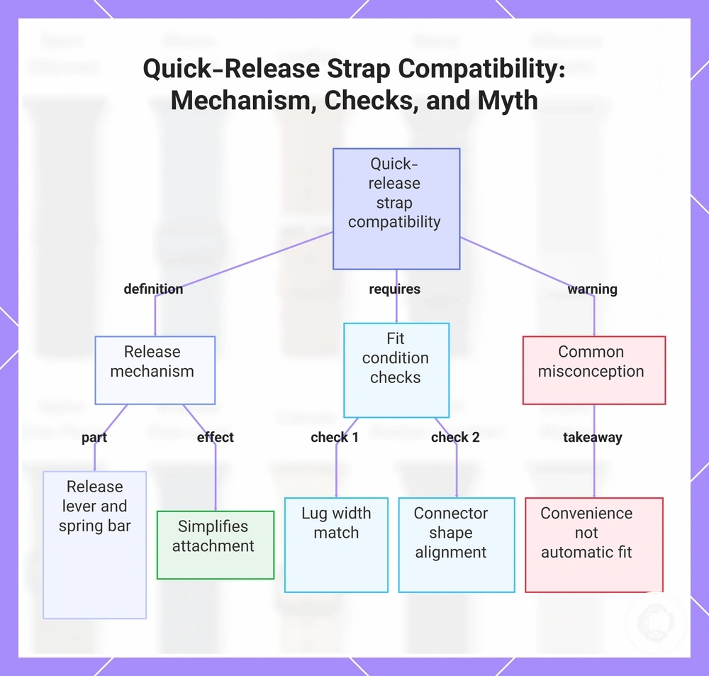 Quick-Release Strap Compatibility: Mechanism, Checks, and Myth