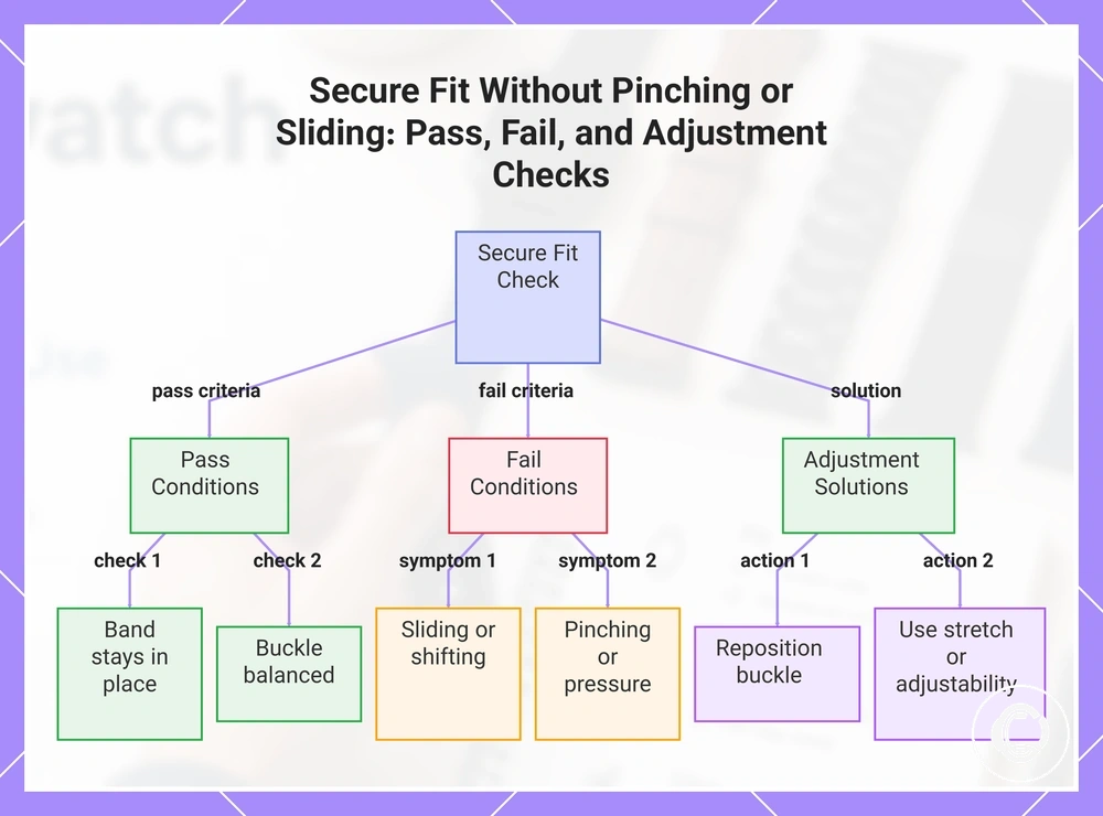 Secure Fit Without Pinching or Sliding: Pass, Fail, and Adjustment Checks