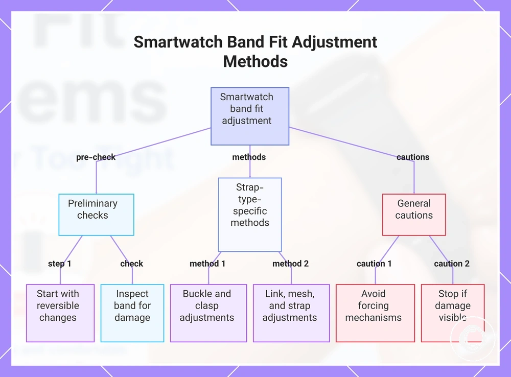 Smartwatch Band Fit Adjustment Methods