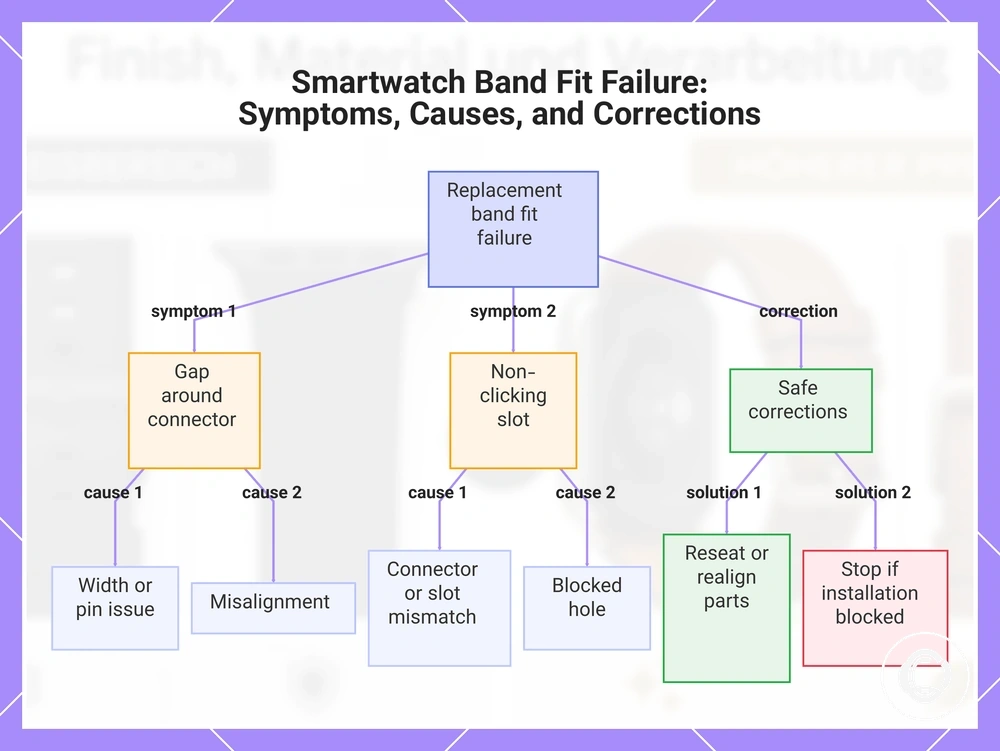 Smartwatch Band Fit Failure: Symptoms, Causes, and Corrections