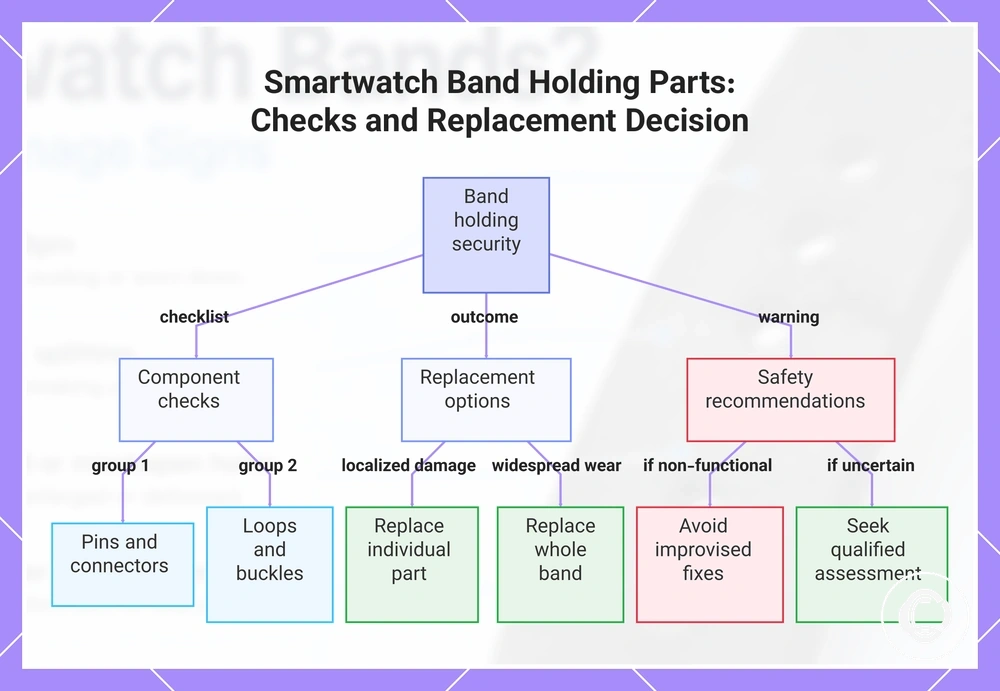 Smartwatch Band Holding Parts: Checks and Replacement Decision
