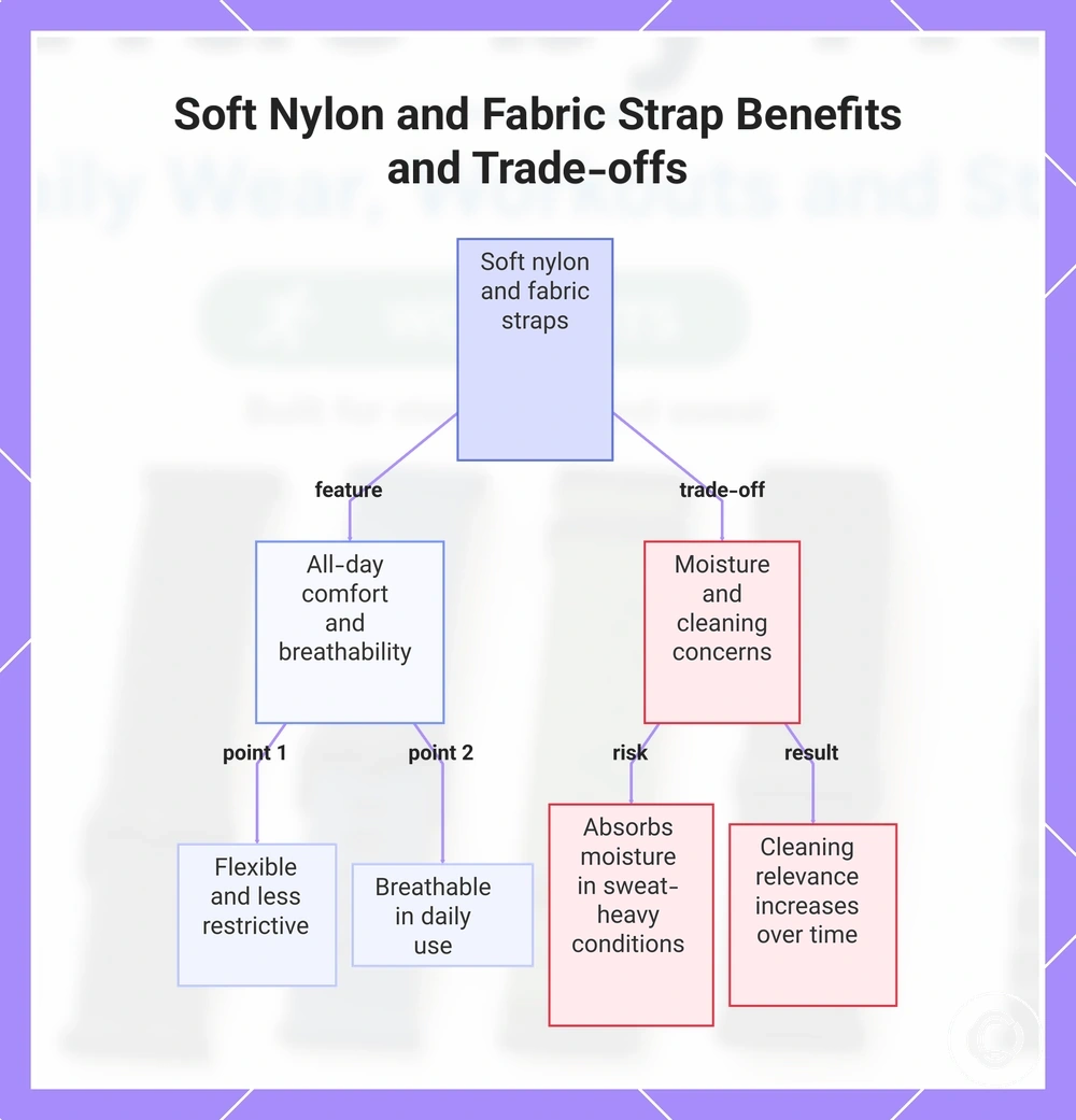 Soft Nylon and Fabric Strap Benefits and Trade-offs
