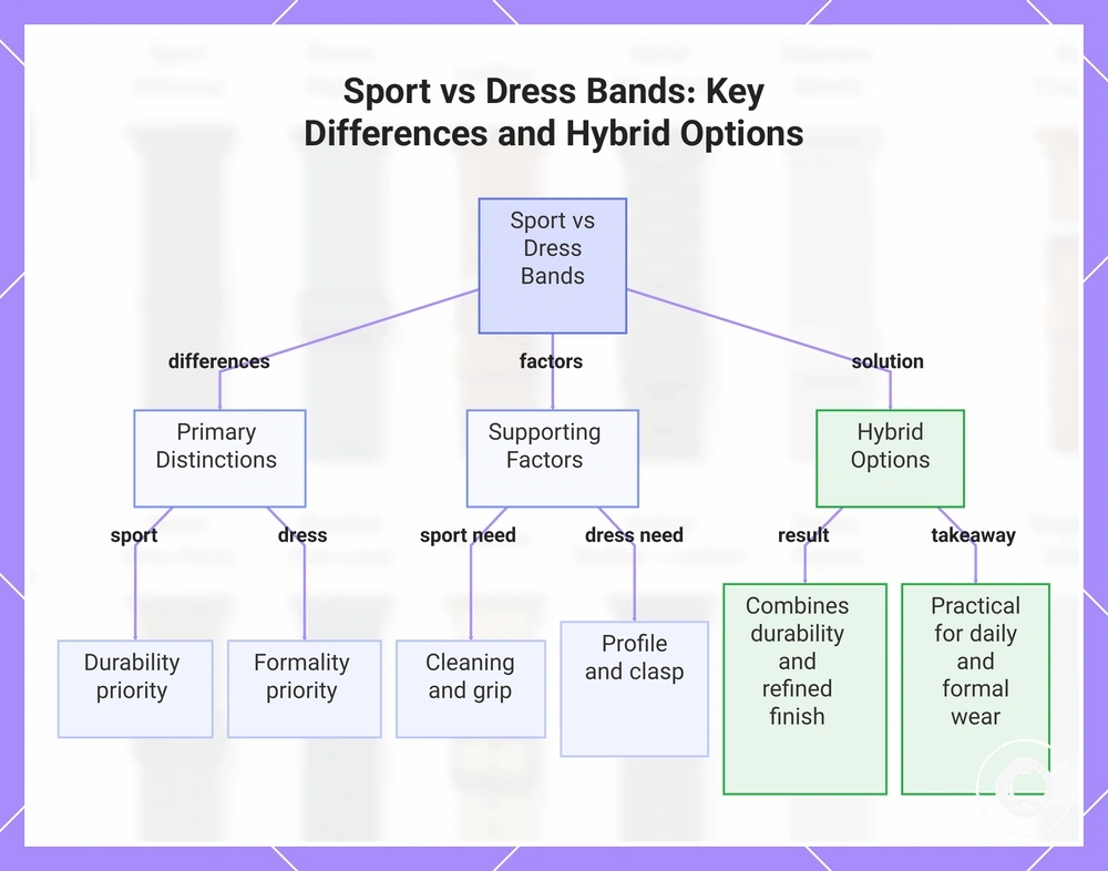 Sport vs Dress Bands: Key Differences and Hybrid Options