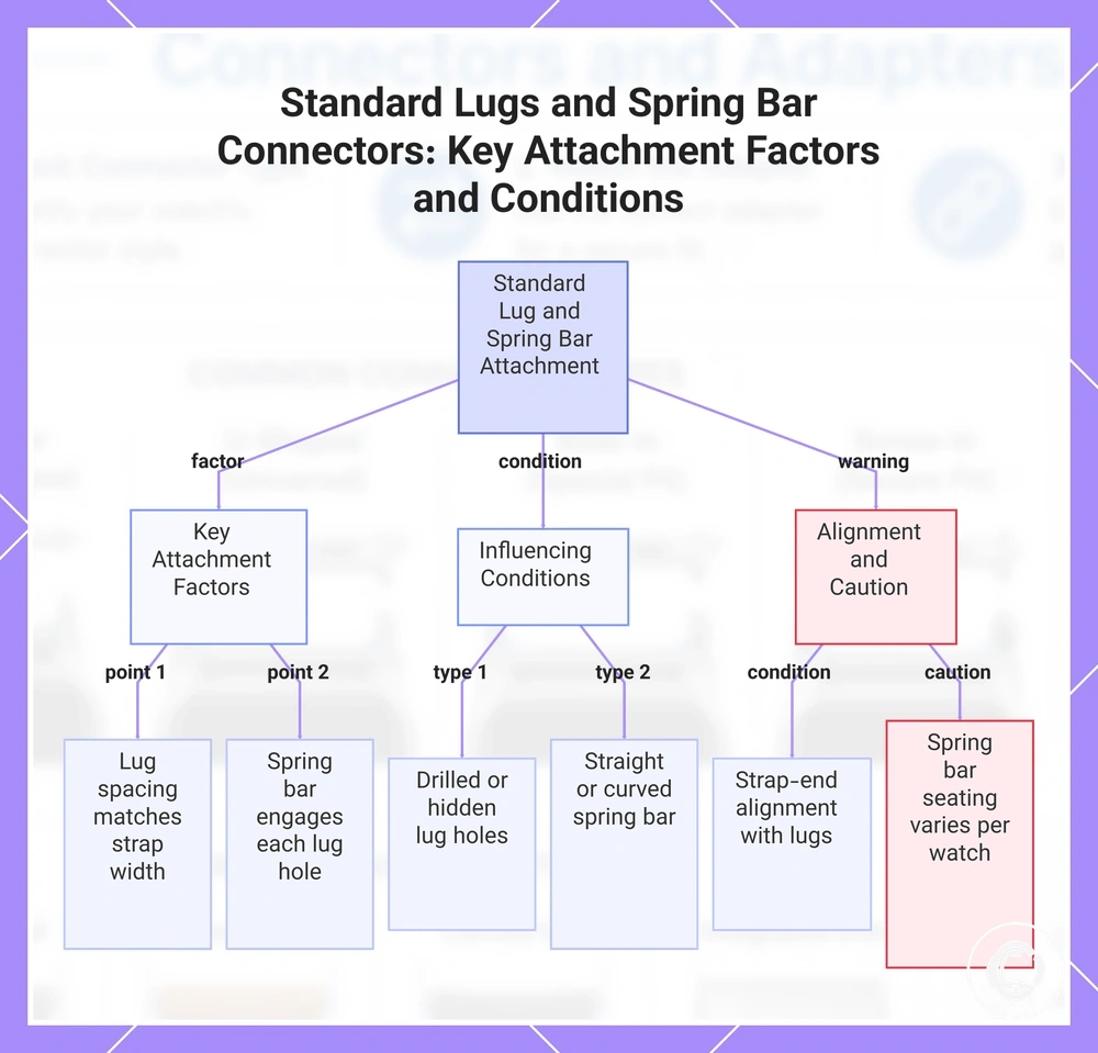 Standard Lugs and Spring Bar Connectors: Key Attachment Factors and Conditions