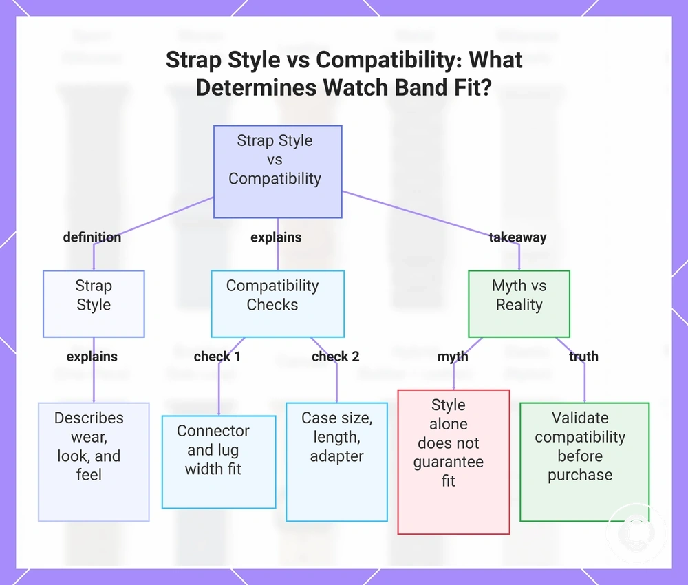 Strap Style vs Compatibility: What Determines Watch Band Fit?