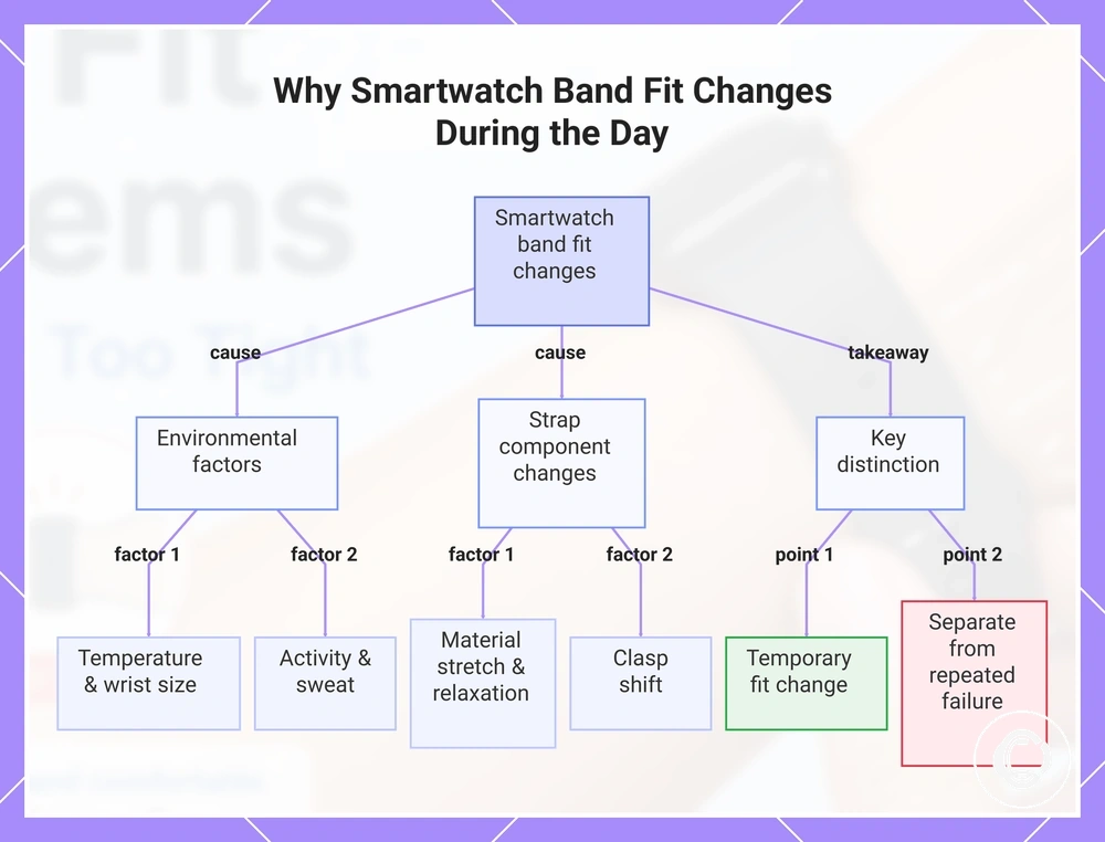 Why Smartwatch Band Fit Changes During the Day