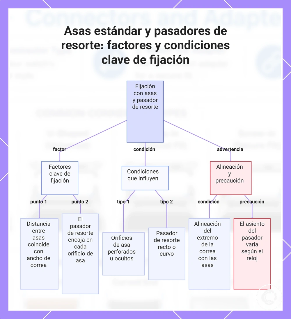 Asas estándar y pasadores de resorte: factores y condiciones clave de fijación