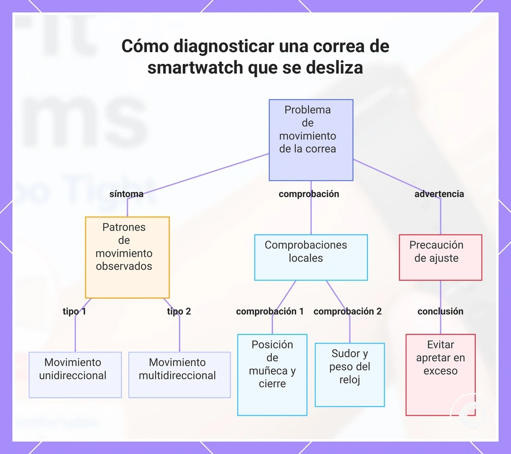 Cómo diagnosticar una correa de smartwatch que se desliza