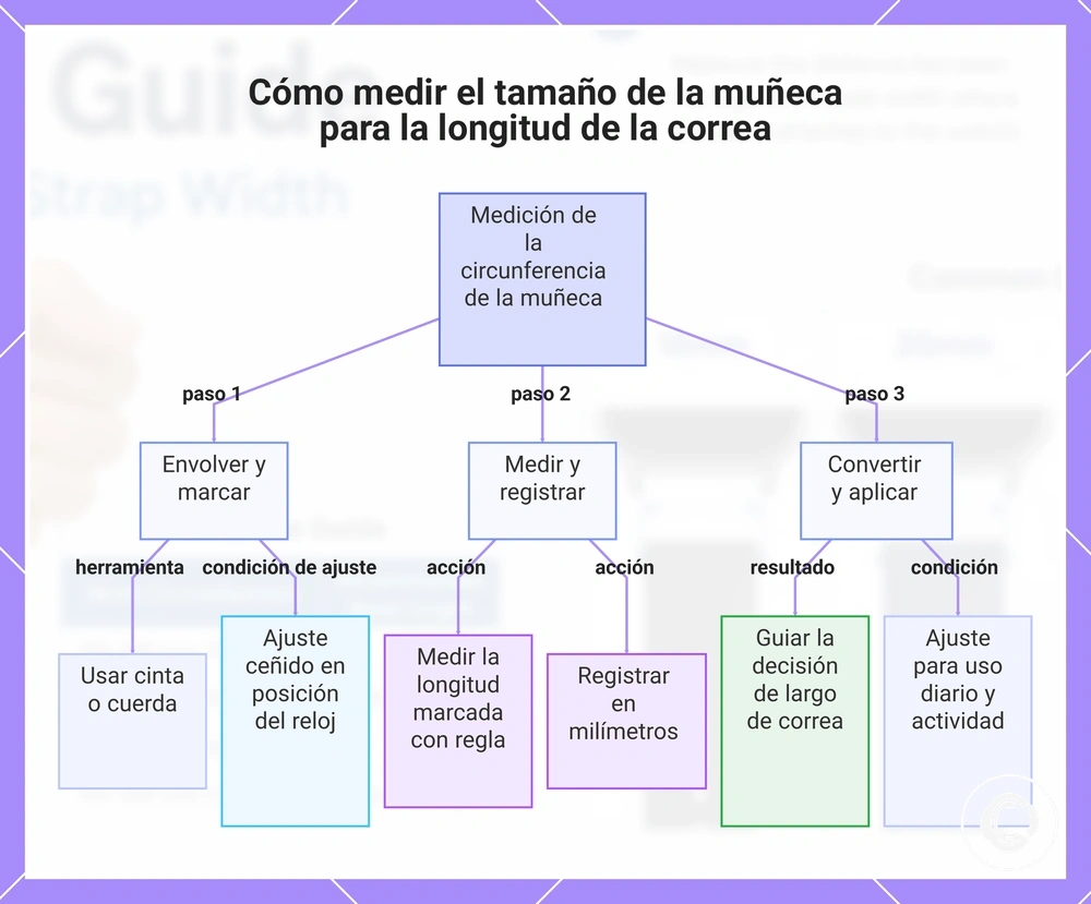 Cómo medir el tamaño de la muñeca para la longitud de la correa