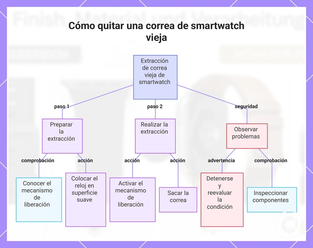 Cómo quitar una correa de smartwatch vieja