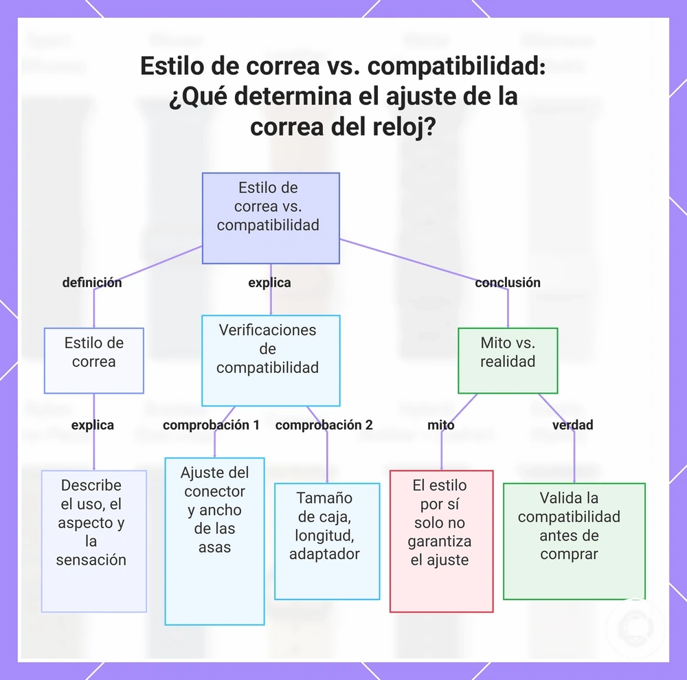 Estilo de correa vs. compatibilidad: ¿Qué determina el ajuste de la correa del reloj?