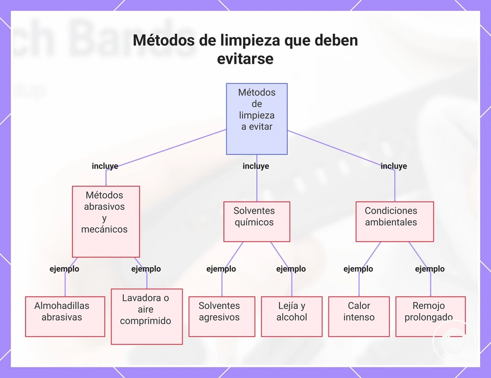 Métodos de limpieza que deben evitarse