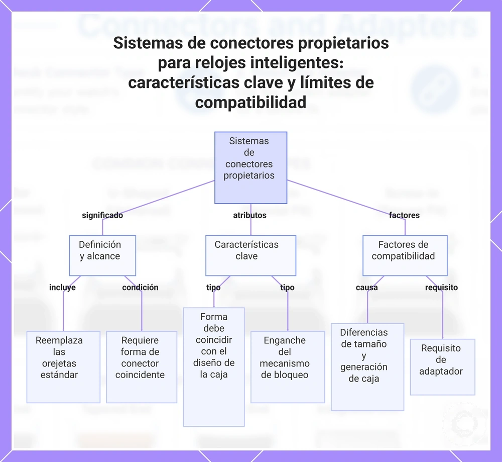 Sistemas de conectores propietarios para relojes inteligentes: características clave y límites de compatibilidad