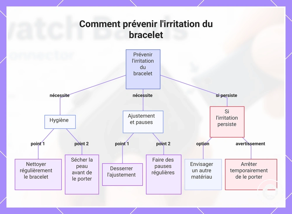 Comment prévenir l'irritation du bracelet