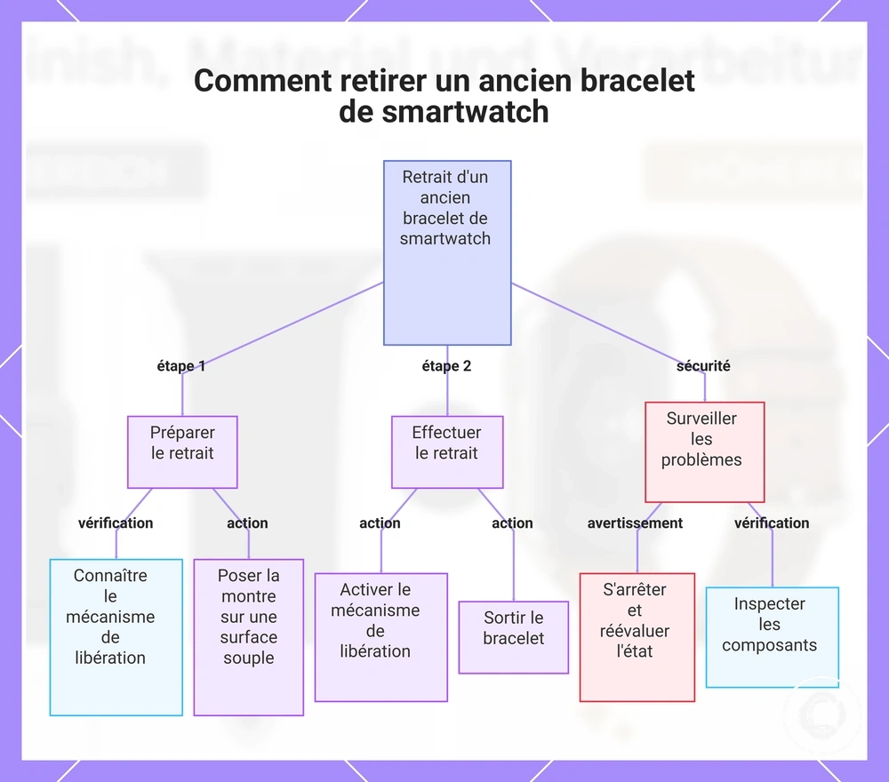 Comment retirer un ancien bracelet de smartwatch