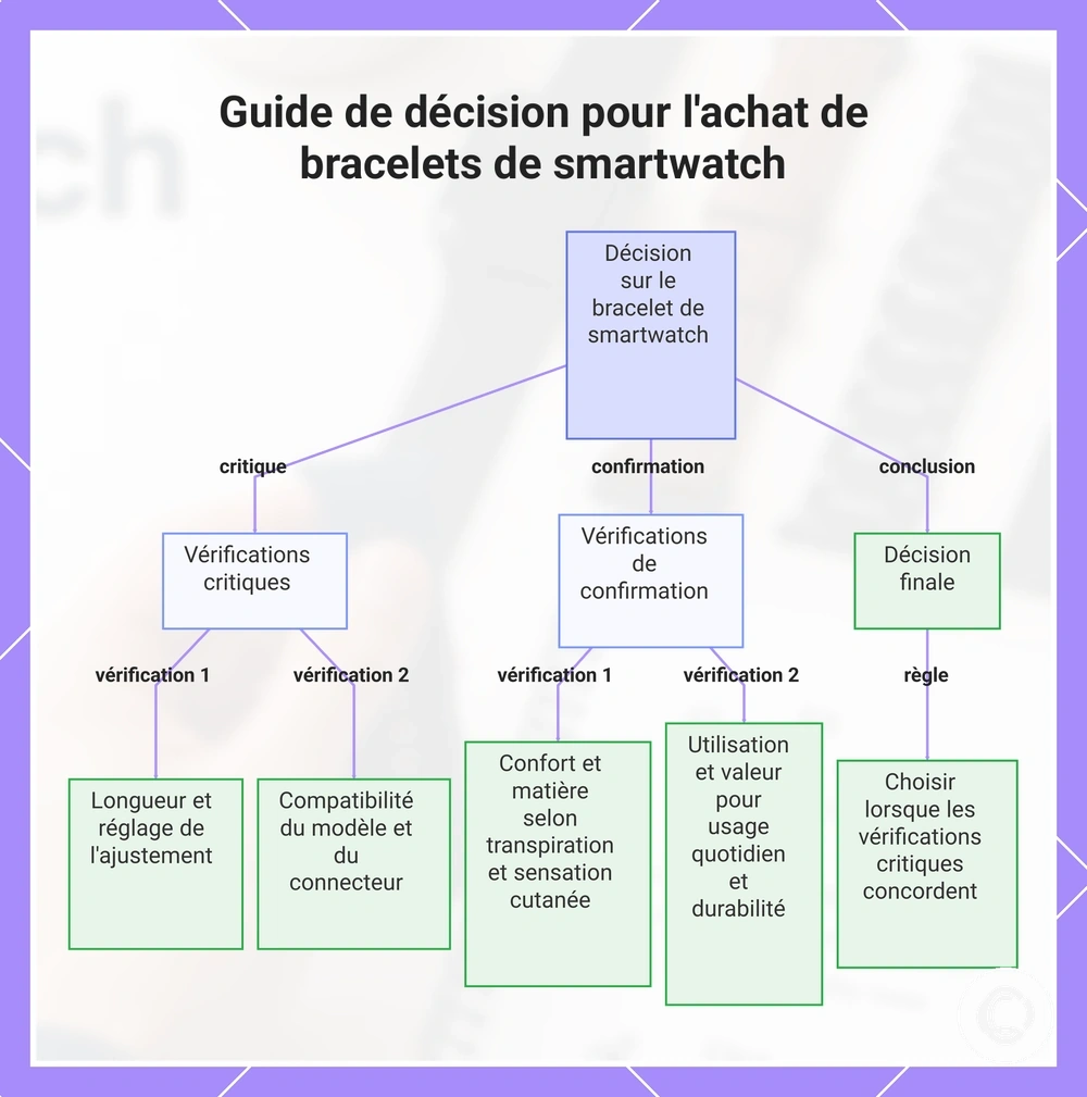 Guide de décision pour l'achat de bracelets de smartwatch