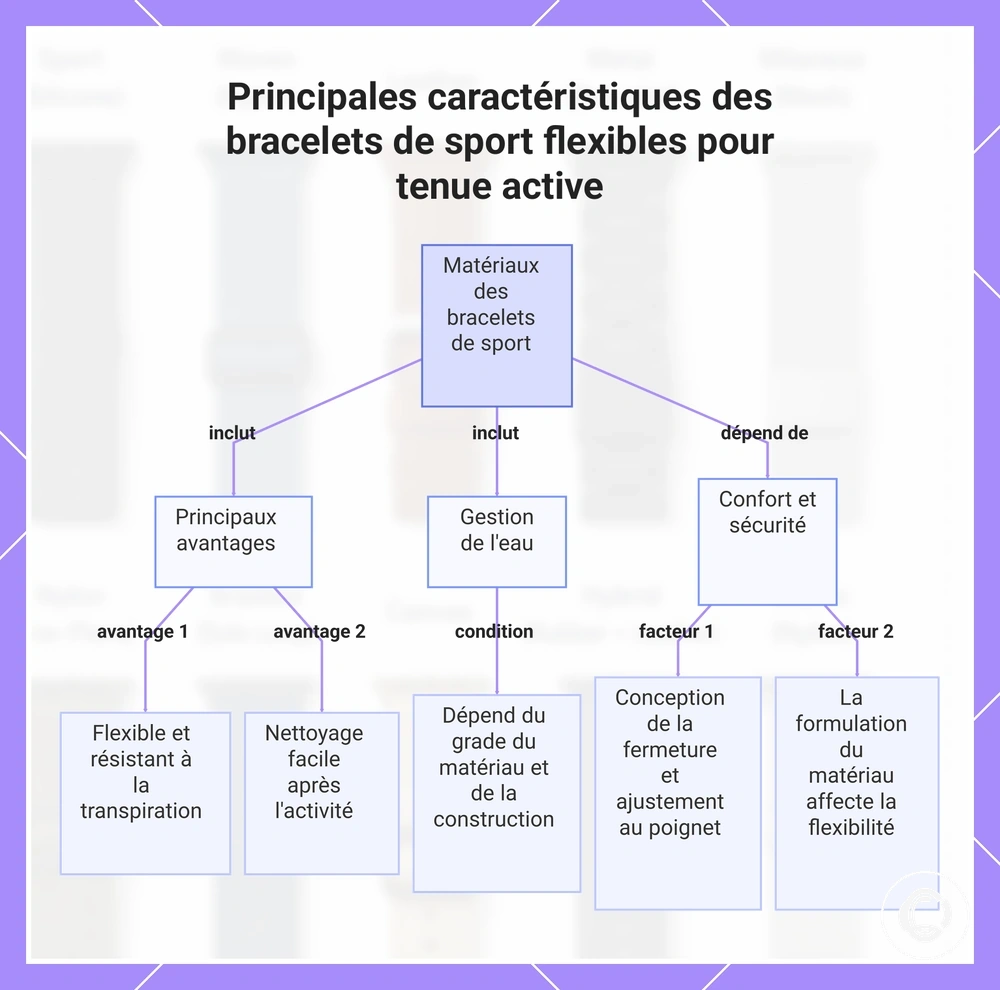 Principales caractéristiques des bracelets de sport flexibles pour tenue active