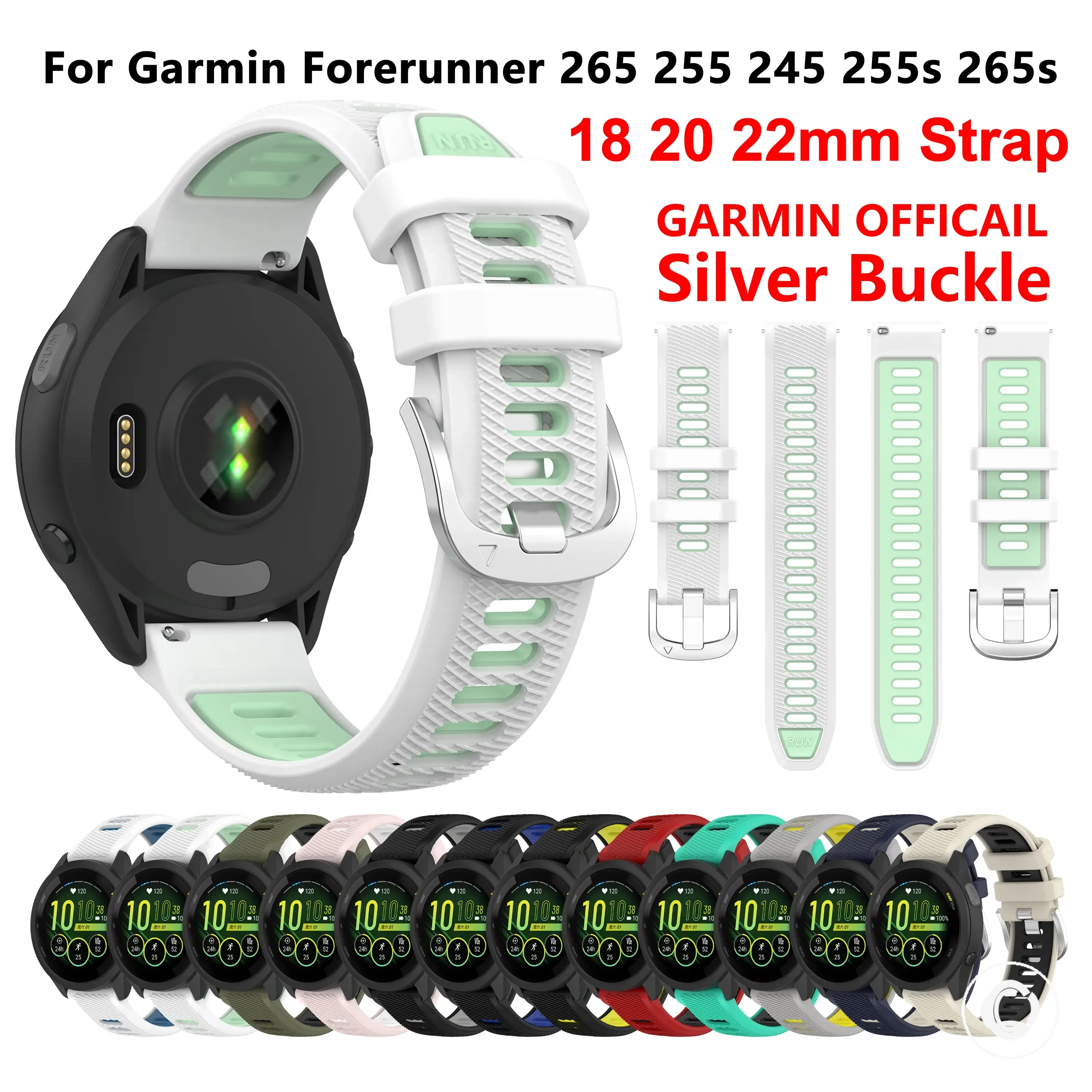 Pulseira de reposição para modelos Garmin Forerunner, Venu e Vivoactive