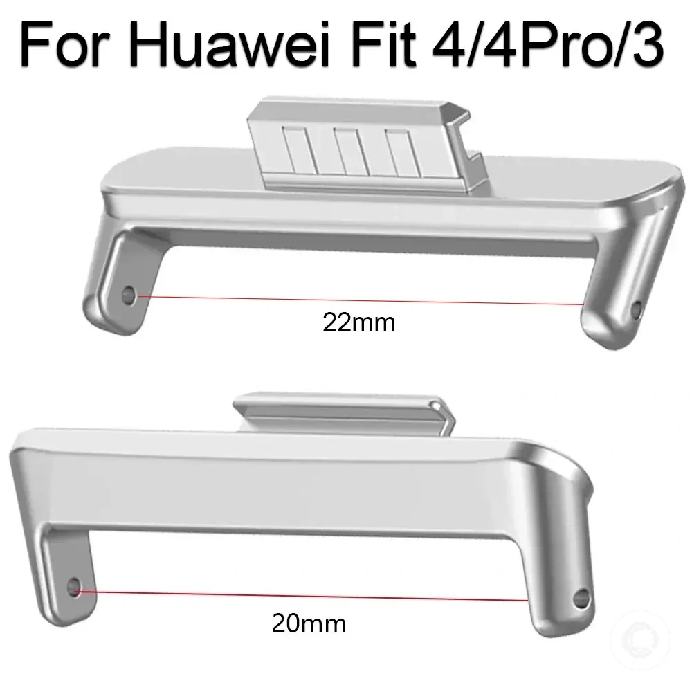 Adaptador conector de aço inoxidável para modelos Huawei Watch Fit