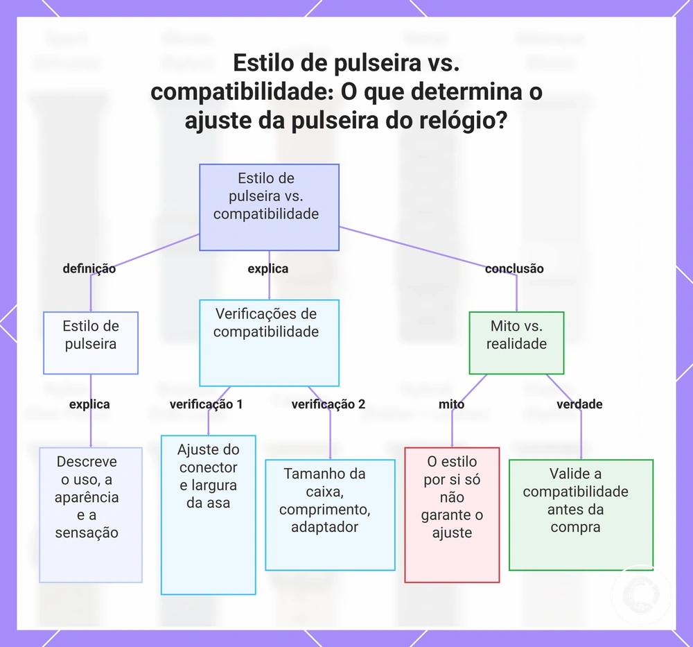 Estilo de pulseira vs. compatibilidade: O que determina o ajuste da pulseira do relógio?