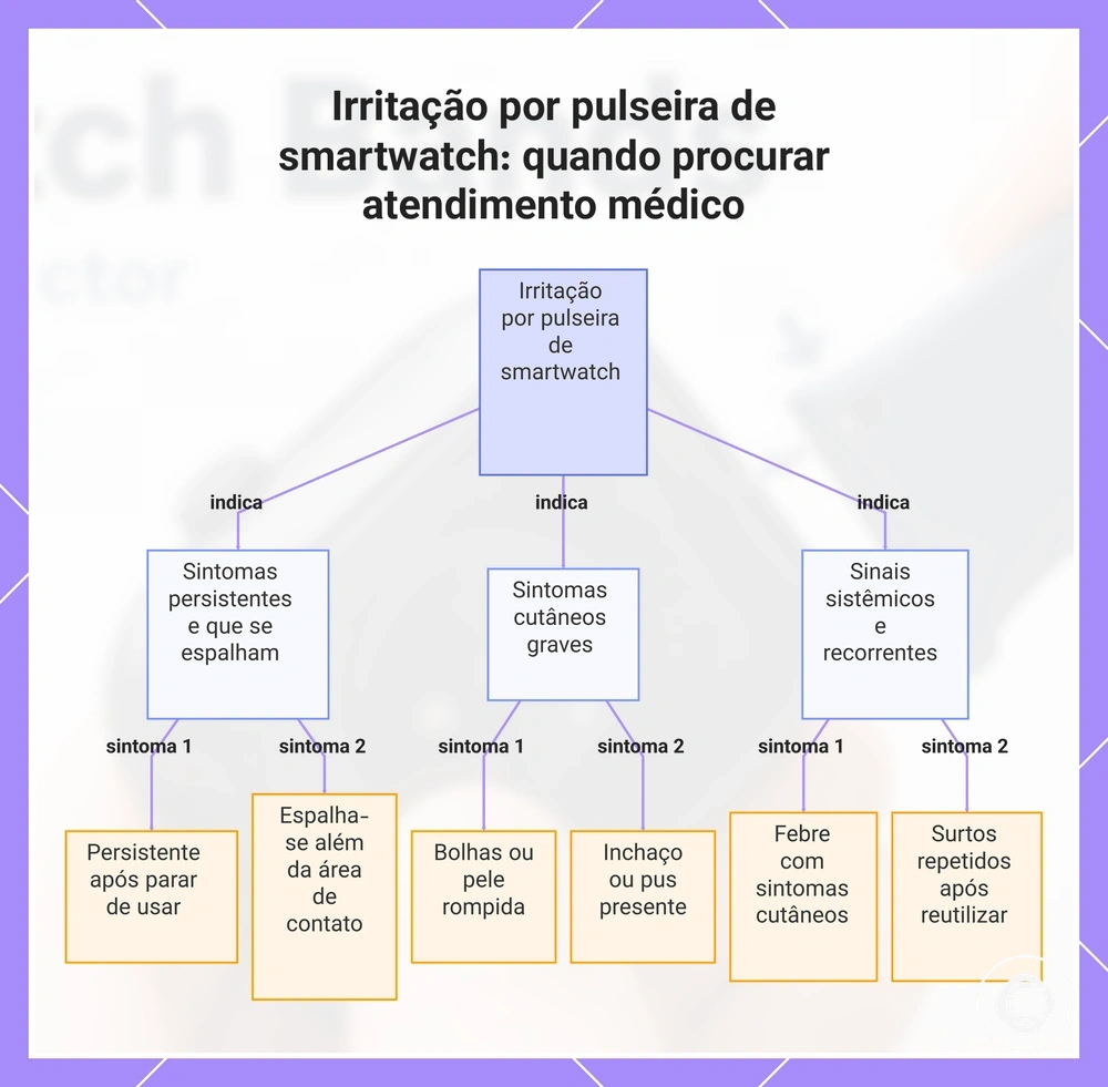Irritação por pulseira de smartwatch: quando procurar atendimento médico