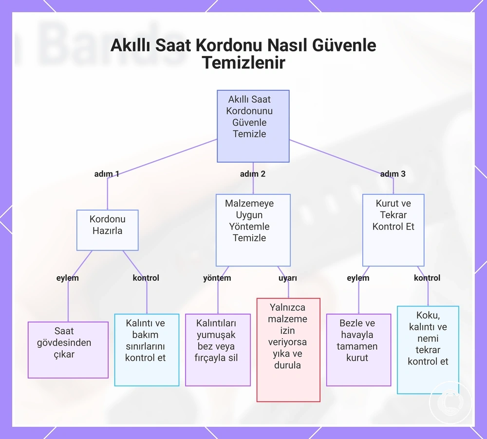 Akıllı Saat Kordonu Nasıl Güvenle Temizlenir