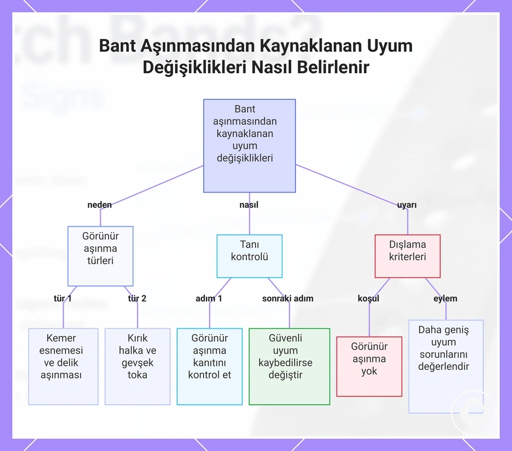 Bant Aşınmasından Kaynaklanan Uyum Değişiklikleri Nasıl Belirlenir