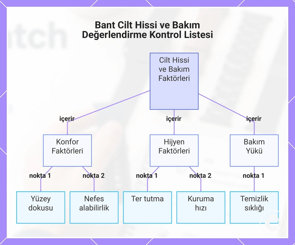 Bant Cilt Hissi ve Bakım Değerlendirme Kontrol Listesi