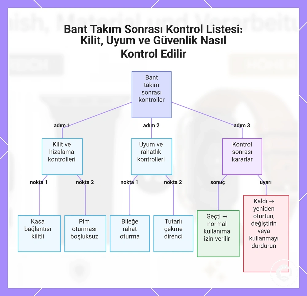 Bant Takım Sonrası Kontrol Listesi: Kilit, Uyum ve Güvenlik Nasıl Kontrol Edilir